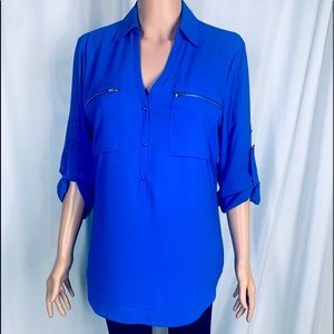 Express Blue Portofino Button Down Shirt